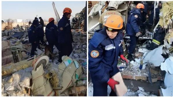 Самая громкая авиакатастрофа Республики Казахстан произошла 27 декабря 2019 года. Фото КЧС МВД РК