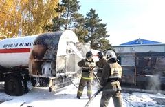 В Петропавловске на АЗС произошёл пожар 