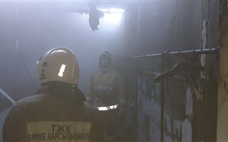 В Актау сгорел магазин одежды