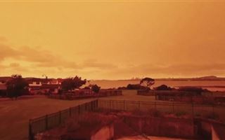 Австралийские пожары окрасили небо в Новой Зеландии в оранжевый цвет