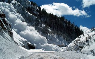 В горах Алматы спустили лавину 