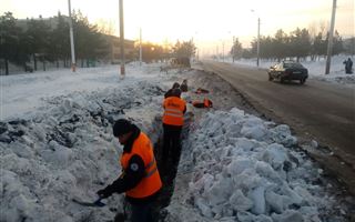 В Костанае штрафуют за несвоевременный вывоз снега
