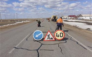 В Казахстане после зимы начался ремонт дорог