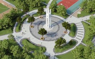 В столице на окраине города начали строить парк для отдыха