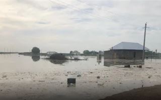 В Мактааральском районе затопило еще один поселок