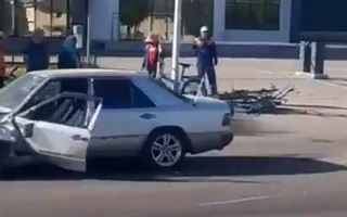 Массовое ДТП в Алматы попало на видео