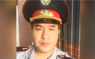 Алматинский департамент полиции объяснил скандальное высказывание человека в форме