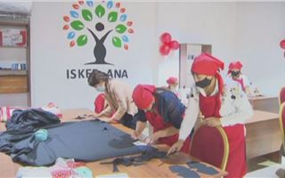 Швейный цех для многодетных матерей открылся в Алматы