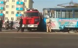 ДТП с участием пожарной машины и троллейбуса произошло в Усть-Каменогорске