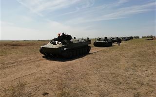 В Актюбинской области прошли крупные военные  учения