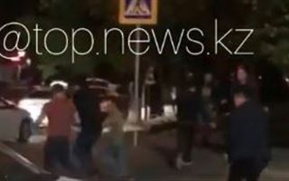 Массовая драка с участием почти 40 человек попала на видео в Алматы