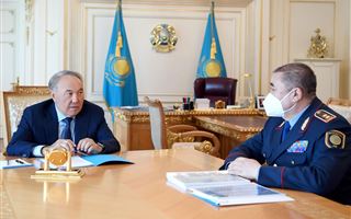 Председатель Совета Безопасности встретился с министром внутренних дел Ерланом Тургумбаевым