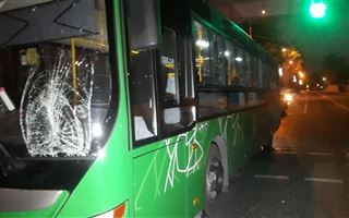 В Алматы автобус сбил насмерть пешехода