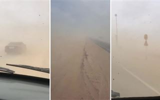 Пыльная буря накрыла Мангистау
