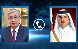 Глава государства пригласил эмира Катара с визитом в Казахстан