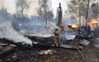 В Риддере потушили сильный лесной пожар
