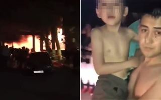 Карагандинский полицейский спас ребенка из горящей бани