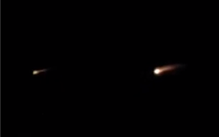 Эффектное падение метеорита засняли ночью над Алматы