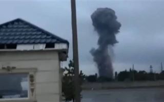 В Казнет попало видео очередного взрыва на складе боеприпасов