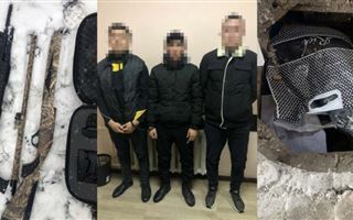 В Алматы задержали троих участников ограбления оружейного магазина