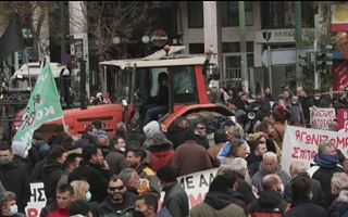 В Афинах прошли массовые протесты фермеров