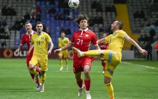 Сборная Казахстана по футболу обыграла Молдову в Лиге наций