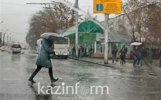 Штормовое предупреждение объявлено в 11 регионах Казахстана