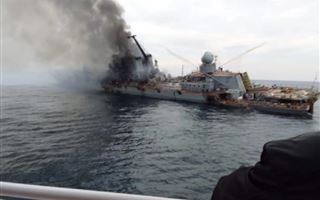 "Первое фото" подбитого крейсера "Москва" появилось в Сети