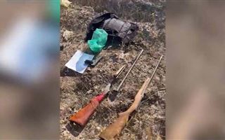 Cхрон оружия обнаружили полицейские в Жамбылской области
