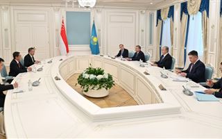 Президент Казахстана принял делегацию из Сингапура