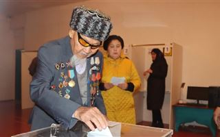 101-летний ветеран проголосовал в Приаралье