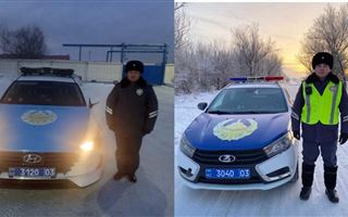 Акмолинские полицейские спасли семью, оказавшуюся в снежном плену