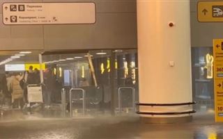 Терминал московского аэропорта затопило после ложного срабатывания пожарной сигнализации