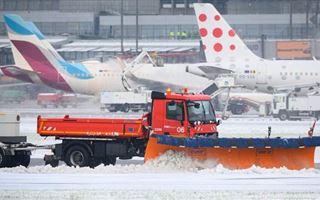 В аэропортах Парижского региона из-за снегопада отменены рейсы