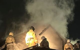 В Усть-Каменогорске пожарные спасли из горящего дома 4 человека