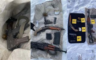 В Талдыкоргане обнаружили тайник с оружием