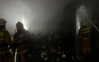 Ночью на рынке "Салем" в Алматы произошел пожар