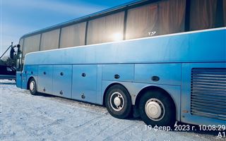 На трассе Астана-Кокшетау сломался автобус с гражданами Таджикистана