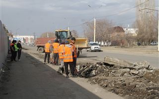 Средний ремонт дорог начался в Усть-Каменогорске