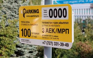 В Алматы заработали платные парковки