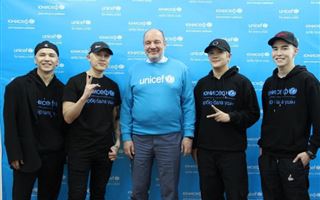 Участники группы «NINETY ONE» стали послами доброй воли ЮНИСЕФ в Казахстане