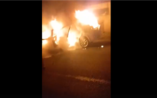 В Усть-Каменогорске сгорел автомобиль
