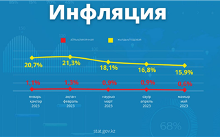 За май продукты в Казахстане подорожали на 0,5%