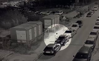 Угон авто попало на видео в Шымкенте