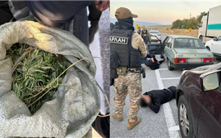 В Туркестанской области полицейские задержали авто с марихуаной