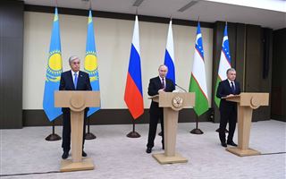 Президент принял участие в церемонии открытия транзита российского газа в Узбекистан через территорию Казахстана