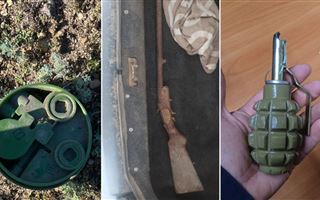 У сельчан в Павлодарской области изъяли мины и оружие 
