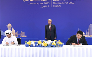 Касым-Жомарт Токаев принял участие в церемонии подписания ряда соглашений
