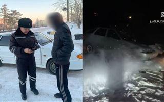 В Павлодарской области наказали водителя, который прокатил друга на капоте автомобиля