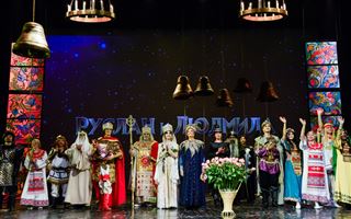 В год 225-летия Пушкина на сцене Almaty Theatre театр имени Наталии Сац представил грандиозный спектакль «Руслан и Людмила»